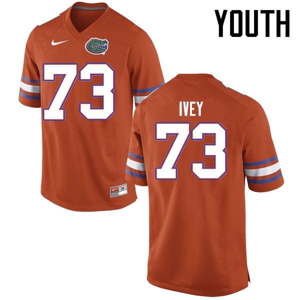 Youth NCAA Florida Gators Martez Ivey #73 Stitched Authentic Nike Orange College Football Jersey JMG6565TG